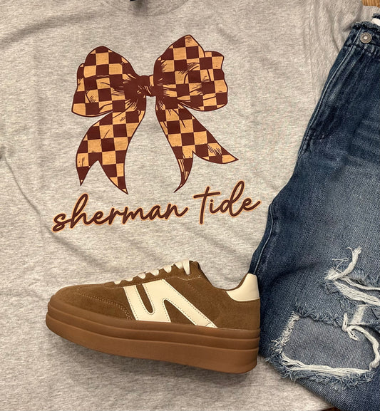 Sherman Tide Checker Bow Tee