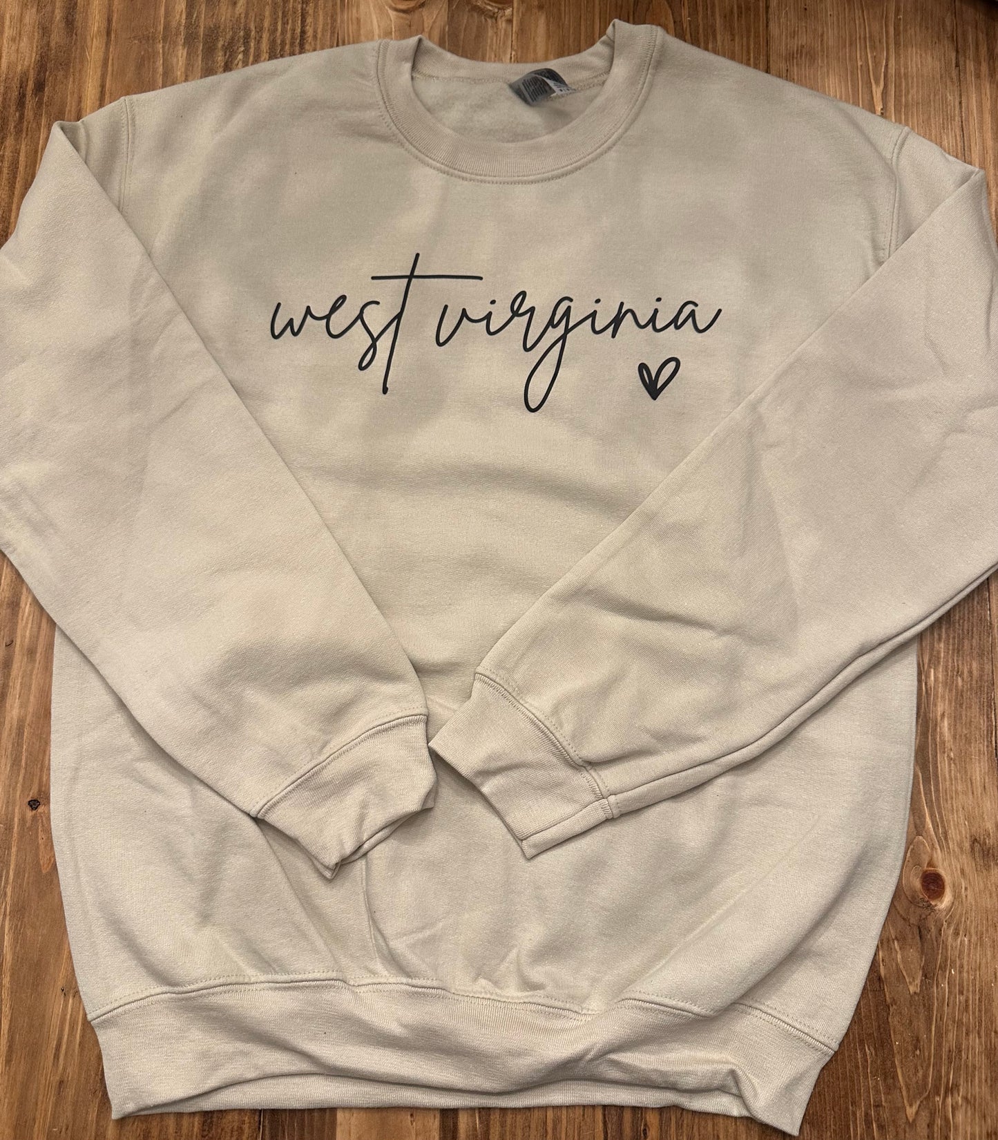 Tan West Virginia Crewneck