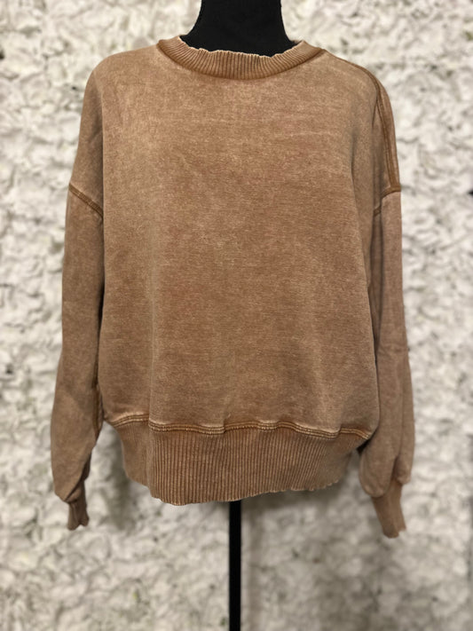 Millie Mineral Wash Pullover Sweatshirt