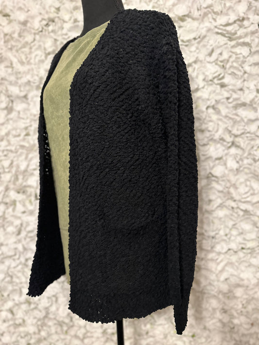 Kimberly Popcorn Sweater- Black