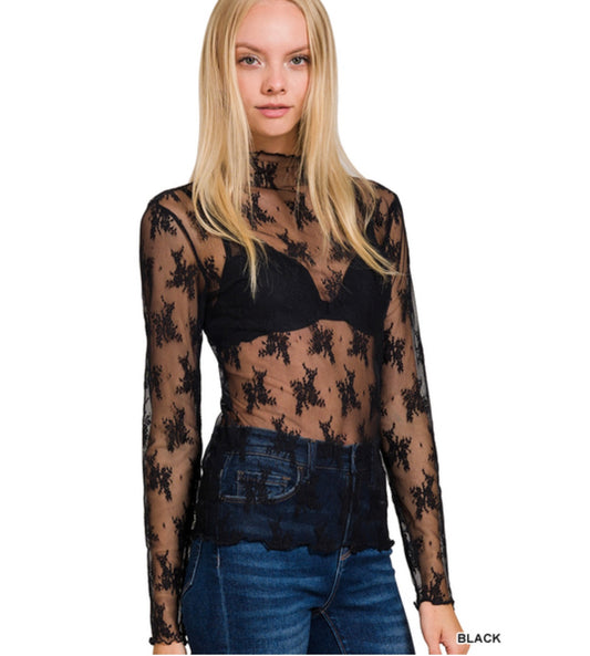 Anna Lace Layering Top