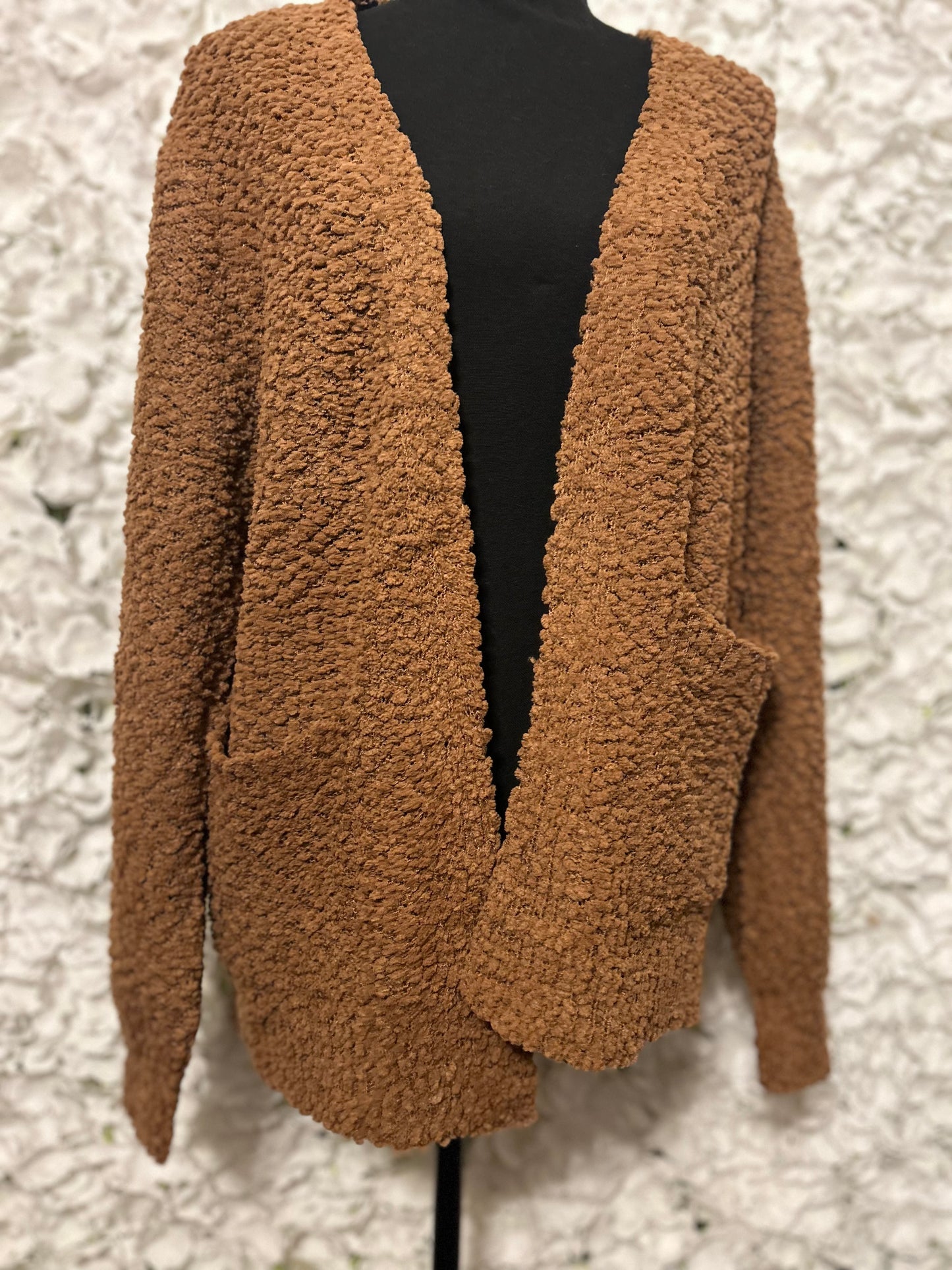 Kimberly Popcorn Sweater- Camel