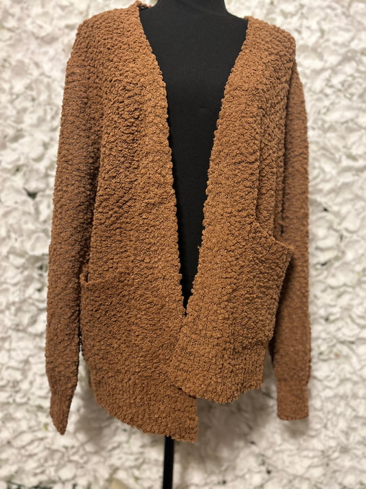 Kimberly Popcorn Sweater- Camel