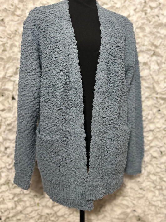 Kimberly Popcorn Sweater- Blue