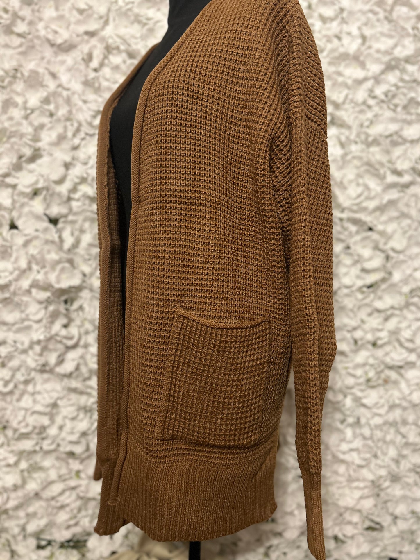 Wren Plus Waffle Knit Cardigan Sweater