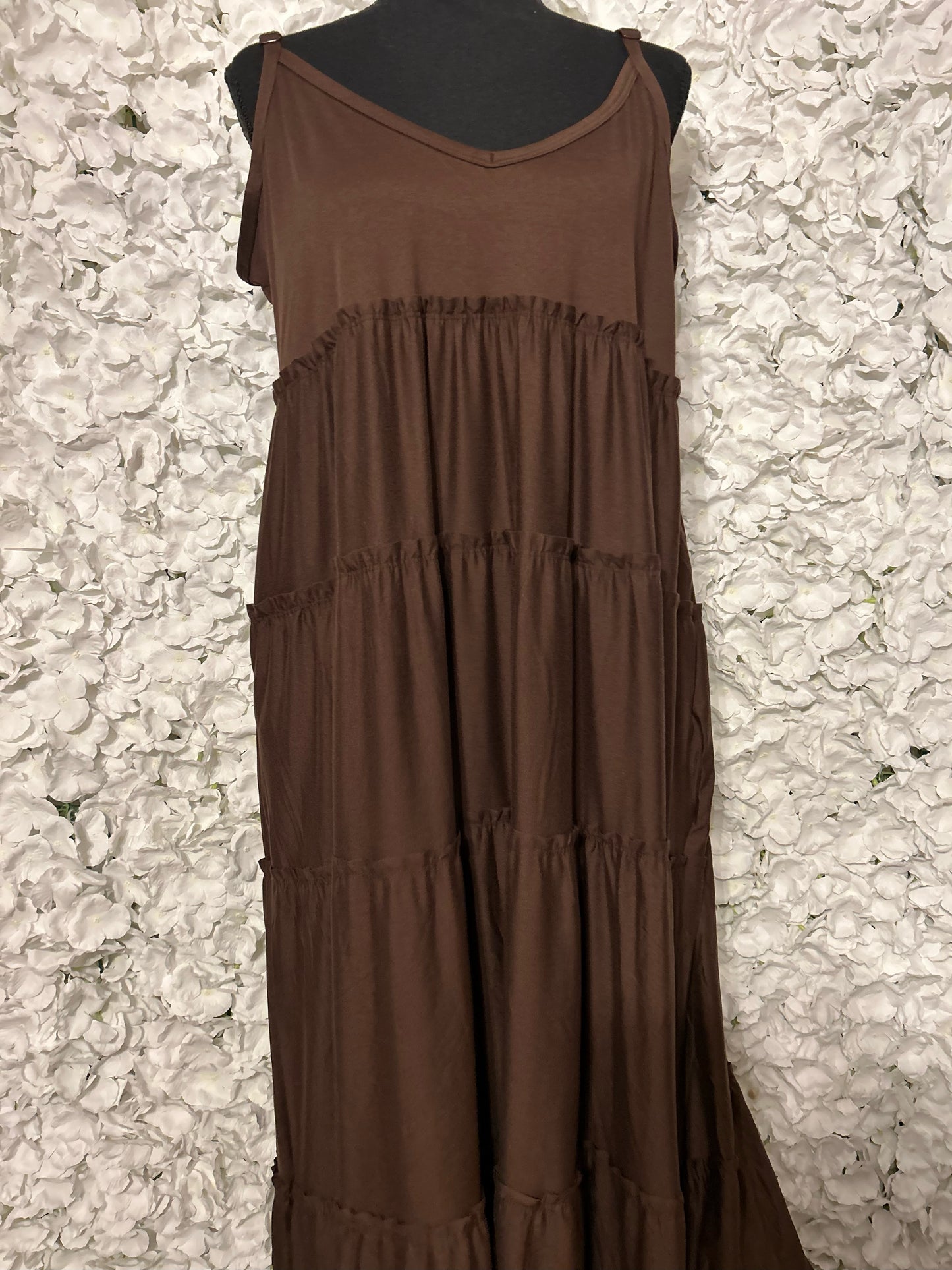 Sloane Plus Ruffle Maxi Dress