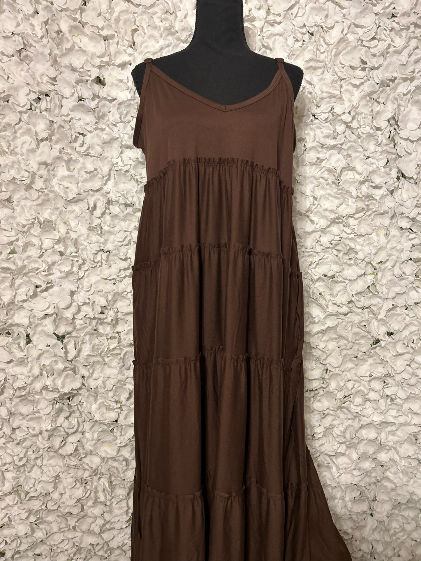 Sloane Plus Ruffle Maxi Dress