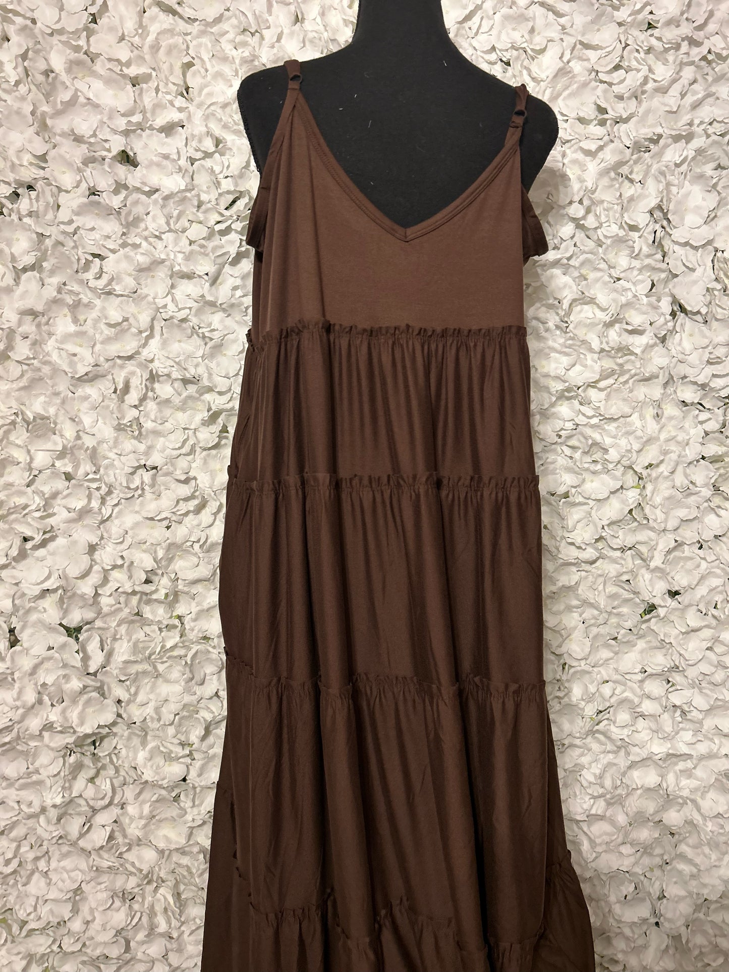 Sloane Plus Ruffle Maxi Dress