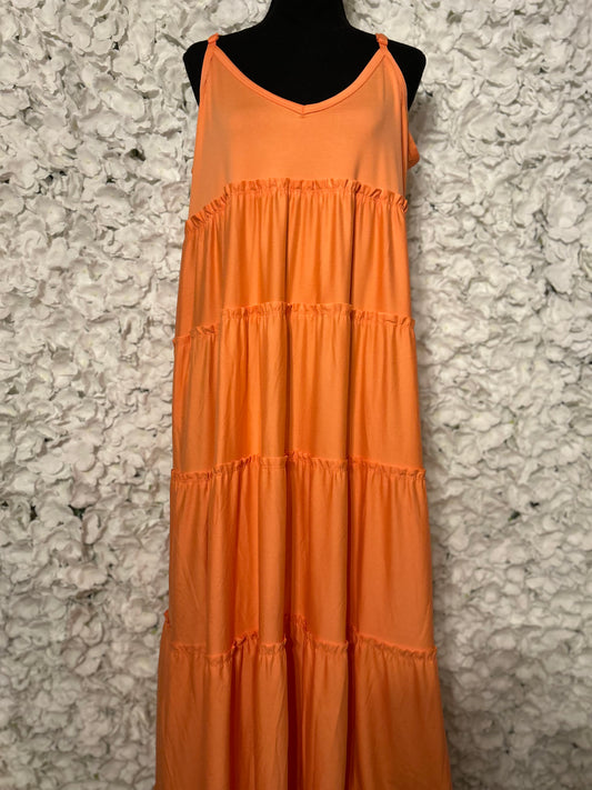 Sutton Plus Ruffle Maxi Dress