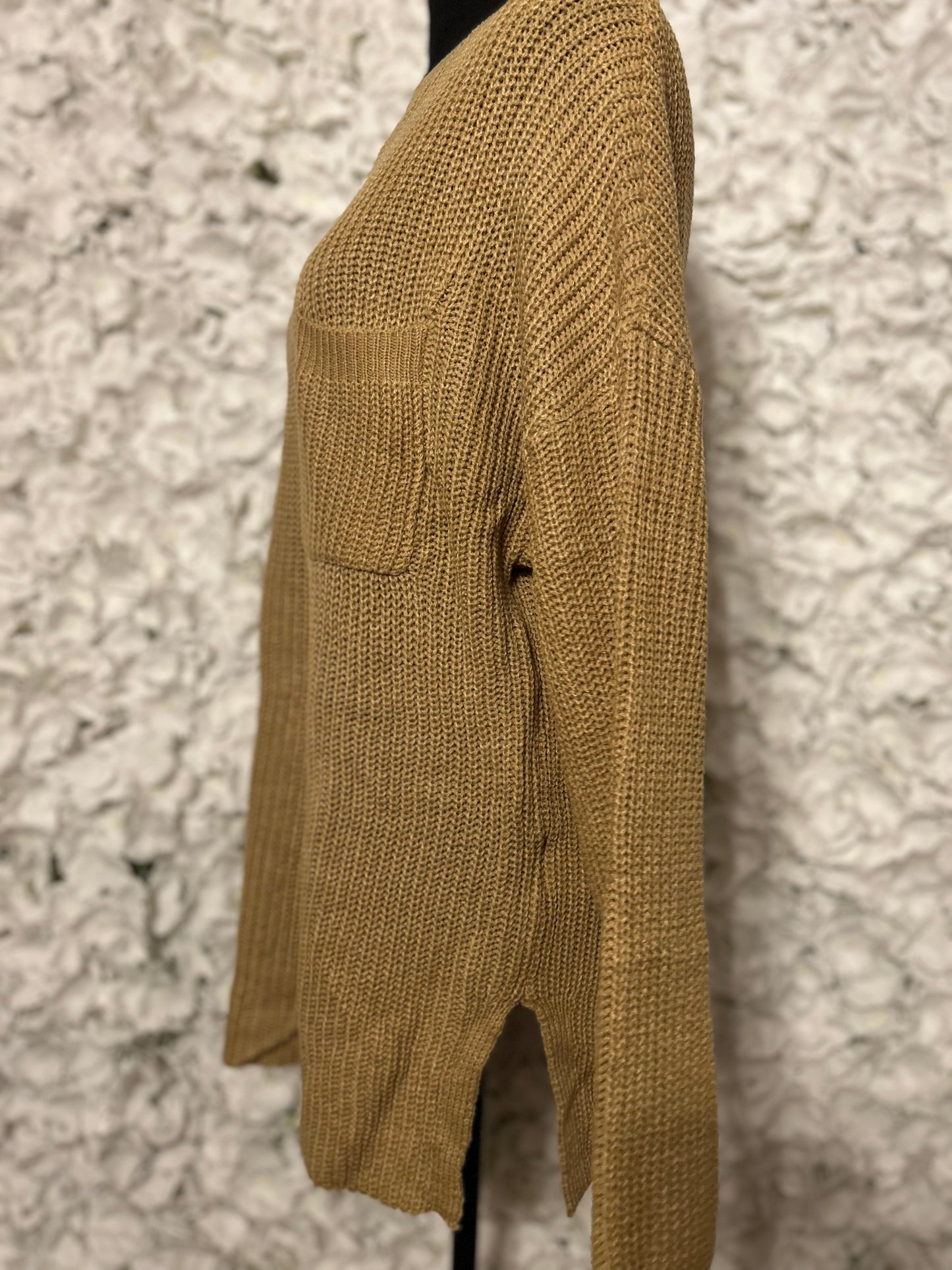 Stella Knit Pocket Sweater Top- Plus & Regular